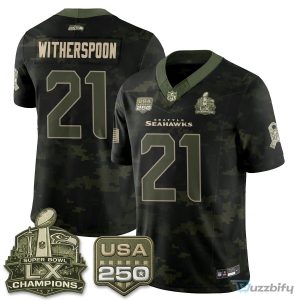 Seattle Seahawks Jaxon Smith-Njigba Salute To Service Football Jersey