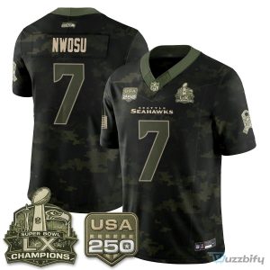 Seattle Seahawks Jaxon Smith-Njigba Salute To Service Football Jersey