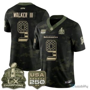 Seattle Seahawks Jaxon Smith-Njigba Salute To Service Football Jersey