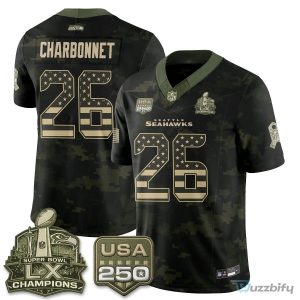 Seattle Seahawks Jaxon Smith-Njigba Salute To Service Football Jersey
