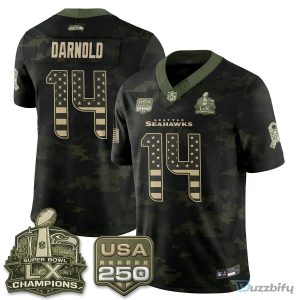 Seattle Seahawks Jaxon Smith-Njigba Salute To Service Football Jersey