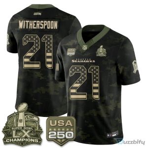 Seattle Seahawks Jaxon Smith-Njigba Salute To Service Football Jersey