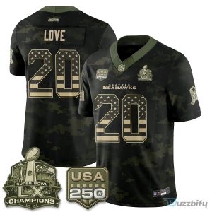 Seattle Seahawks Jaxon Smith-Njigba Salute To Service Football Jersey