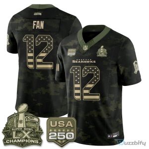 Seattle Seahawks Jaxon Smith-Njigba Salute To Service Football Jersey
