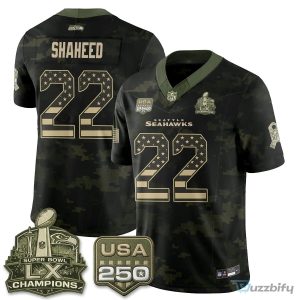 Seattle Seahawks Jaxon Smith-Njigba Salute To Service Football Jersey