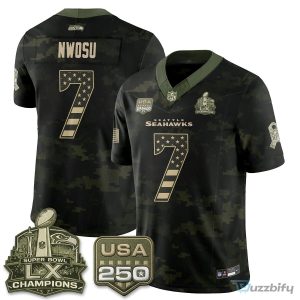 Seattle Seahawks Jaxon Smith-Njigba Salute To Service Football Jersey