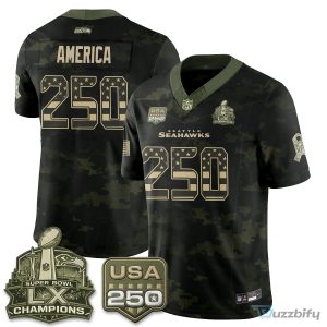 Seattle Seahawks Jaxon Smith-Njigba Salute To Service Football Jersey
