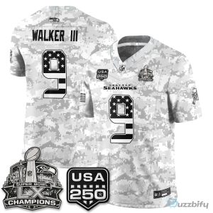 Seattle Seahawks Jaxon Smith-Njigba Salute To Service Football Jersey