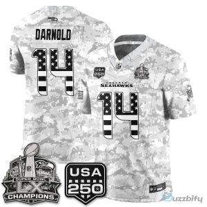 Seattle Seahawks Jaxon Smith-Njigba Salute To Service Football Jersey