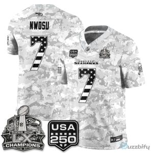 Seattle Seahawks Jaxon Smith-Njigba Salute To Service Football Jersey