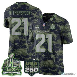 Seattle Seahawks Jaxon Smith-Njigba Salute To Service Football Jersey