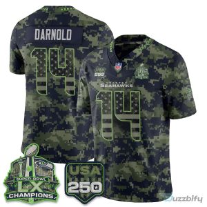 Seattle Seahawks Jaxon Smith-Njigba Salute To Service Football Jersey