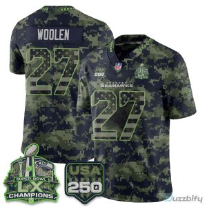 Seattle Seahawks Jaxon Smith-Njigba Salute To Service Football Jersey