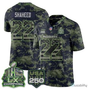 Seattle Seahawks Jaxon Smith-Njigba Salute To Service Football Jersey