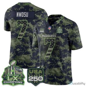 Seattle Seahawks Jaxon Smith-Njigba Salute To Service Football Jersey