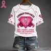 Breast Cancer Awareness Stronger Than Cancer Superhero Pink Ribbon T-Shirt