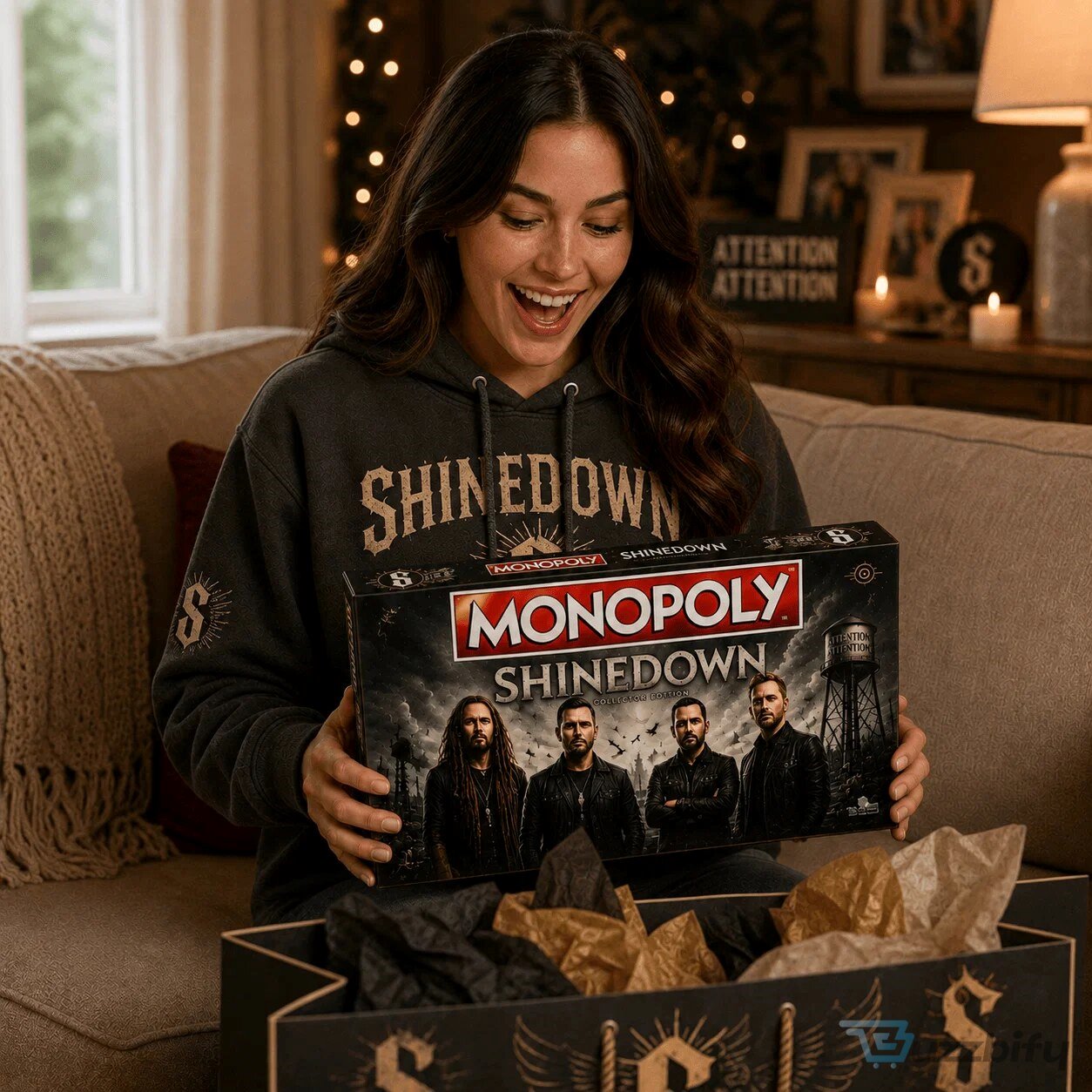 Monopoly Shinedown Collector Edition Board Game with Custom Tokens