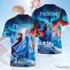 Frozen 3 Elsa and Anna Northern Lights All Over Print T-Shirt