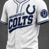 Indianapolis Colts Football Team White Baseball Jersey