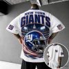 New York Giants Football Team Stadium Helmet White Short-Sleeve T-Shirt