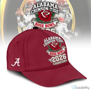 Alabama Crimson Tide 2026 Rose Bowl Champions Football Game T-Shirt