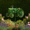 John Deere Tractor Green and Yellow Garden Wind Spinner