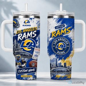 Personalized Stainless Steel Tumbler for Los Angeles Rams Football Fans