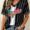 San Antonio Spurs Women's Basketball V-Neck Jersey