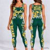 Baylor Bears Football Tropical Hibiscus Flower Tank Top and Leggings Set