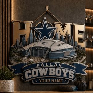Dallas Cowboys Football AT&T Stadium Home Wall Art Plaque