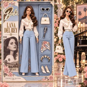 Lana Del Rey Barbie Collector Edition Doll Figure with Accessories