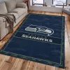Seattle Seahawks Salute To Service NFL Football Team Logo Area Rug