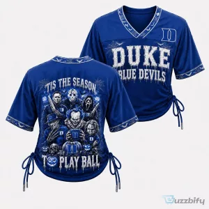 Duke Blue Devils Horror Movie Characters Halloween Football Jersey