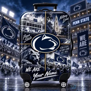 Penn State Nittany Lions Football Team Pride Personalized Travel Suitcase