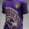 Baltimore Ravens Football Team Purple Honeycomb Pattern Fan Jersey