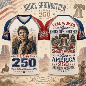 Bruce Springsteen America 250 Years of Freedom Patriotic Rock and Roll T-Shirt