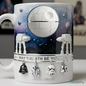 Star Wars May The Fourth Be With You Death Star Galactic Mug