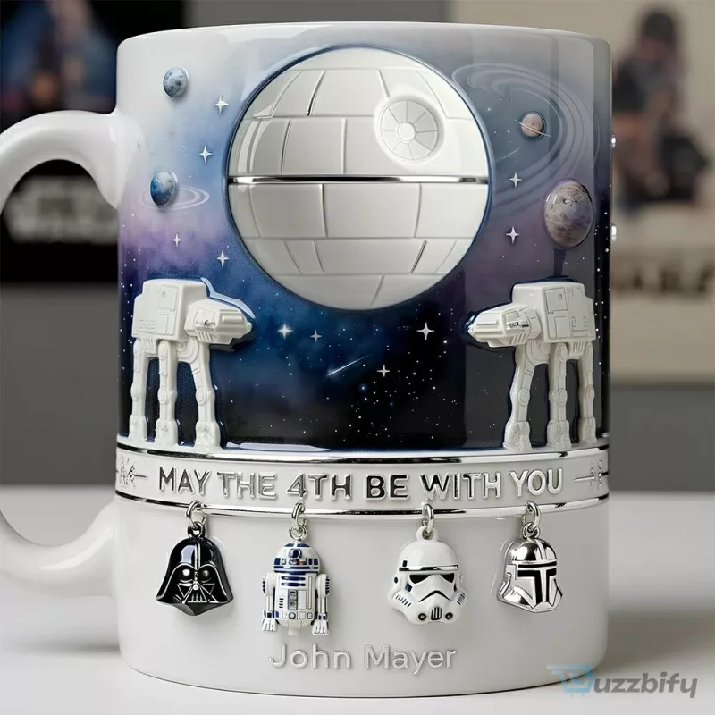Star Wars May The Fourth Be With You Death Star Galactic Mug