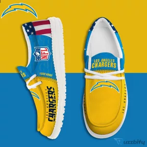 Los Angeles Chargers NFL Team Logo Personalized Shoes