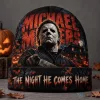 Michael Myers Halloween Horror Movie The Night He Comes Home Knit Beanie Hat