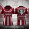 Alabama Crimson Tide Roll Tide Elephant Mascot NCAA Football Polo Shirt