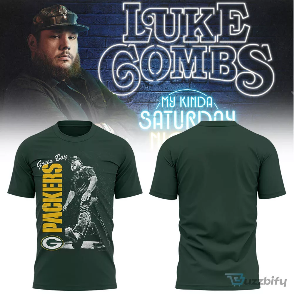 Lambeau Field Concert Tee Featuring My Kinda Saturday Night by Luke Combs
