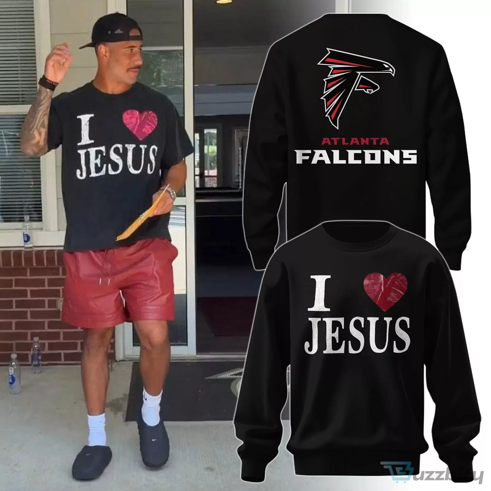 Atlanta Falcons I Love Jesus Special Edition Sweatshirt