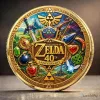40th Anniversary Commemorative Gold Coin Collectible of The Legend of Zelda
