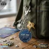 Star Trek 60th Anniversary Enterprise and Insignia Keychain