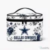 Dallas Cowboys Floral Pattern Cosmetic Bag