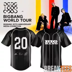 Big Bang 20th Anniversary World Tour Baseball Jersey