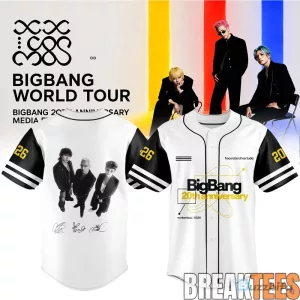 Big Bang 20th Anniversary World Tour Baseball Jersey