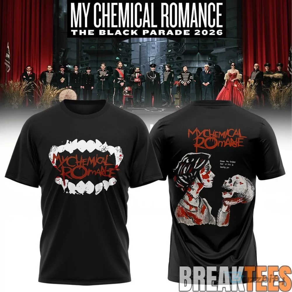 My Chemical Romance The Black Parade 2026 Tour Graphic Print T-Shirt