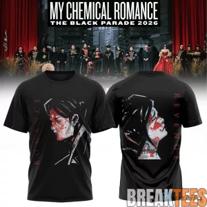 My Chemical Romance The Black Parade 2026 Tour Graphic Print T-Shirt